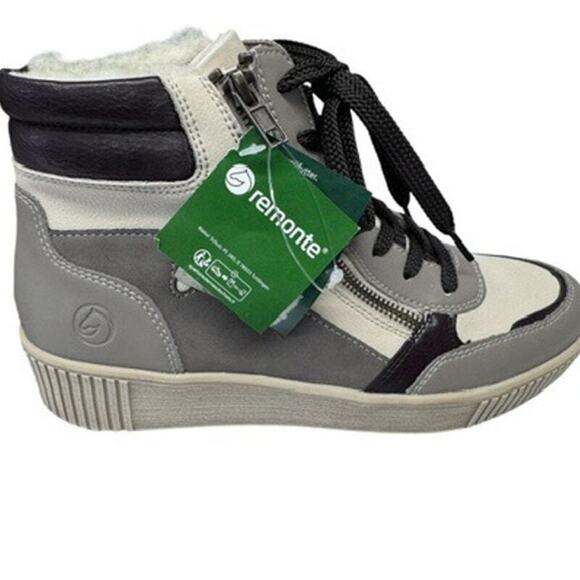 NWT!! "REMONTE" Rieker SZ 39 (9) Leather Boot Sherpa Lining RUN SMALL!! - Picture 1 of 11